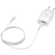 Сетевое зарядное устройство HOCO C73A Glorious dual port charger set Micro 12W White (6931474713063)