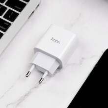 Сетевое зарядное устройство HOCO C76A Plus Speed source PD20W charger White (6931474746917)