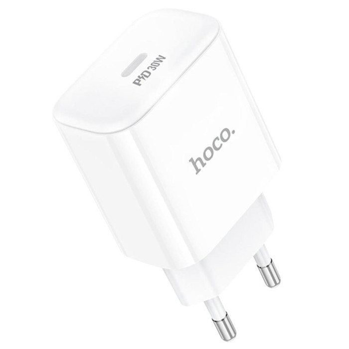 Зарядний пристрій HOCO C76A Pro Majestic single port PD30W charger White (6942007616300)