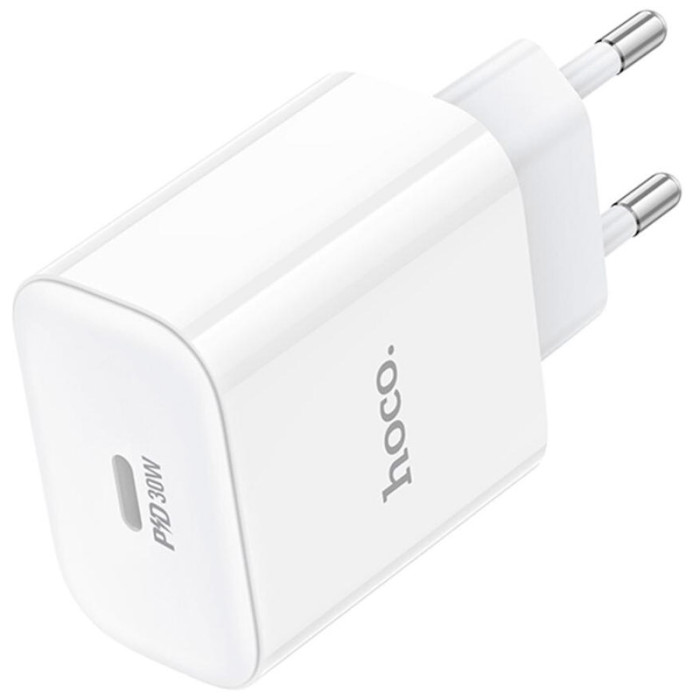 Зарядний пристрій HOCO C76A Pro Majestic single port PD30W charger White (6942007616300) Тип мережевий зарядний пристрій
