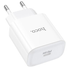 Зарядний пристрій HOCO C76A Pro Majestic single port PD30W charger White (6942007616300)