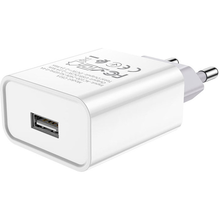 Зарядний пристрій HOCO C81A Asombroso single port charger 10.5W White (6931474727930) Кабель відсутній