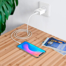 Зарядний пристрій HOCO C81A Asombroso single port charger set Micro 10.5W White (6931474727954)