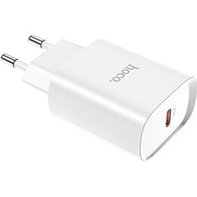 Сетевое зарядное устройство HOCO N14 Smart Charging Single Port PD20W White (6931474745026)