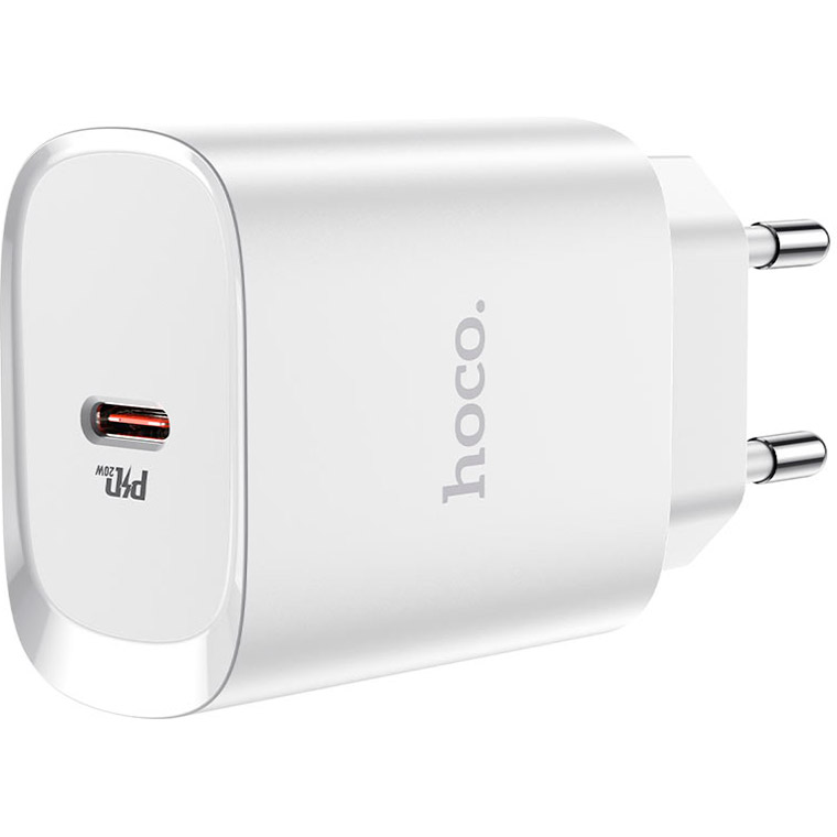 Сетевое зарядное устройство HOCO N14 Smart Charging Single Port PD20W White (6931474745026) Тип сетевое зарядное устройство