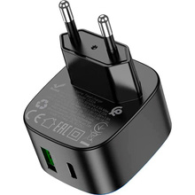 Зарядний пристрій HOCO CS32A Rise PD20W+QC3.0 Black (6942007617451)