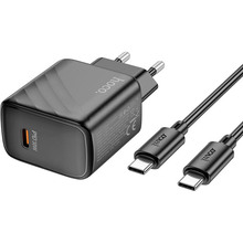 Зарядний пристрій HOCO CS22A Value PD30W Charger Set Black (6942007609937)