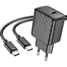 Зарядний пристрій HOCO CS22A Value PD30W Charger Set Black (6942007609937)