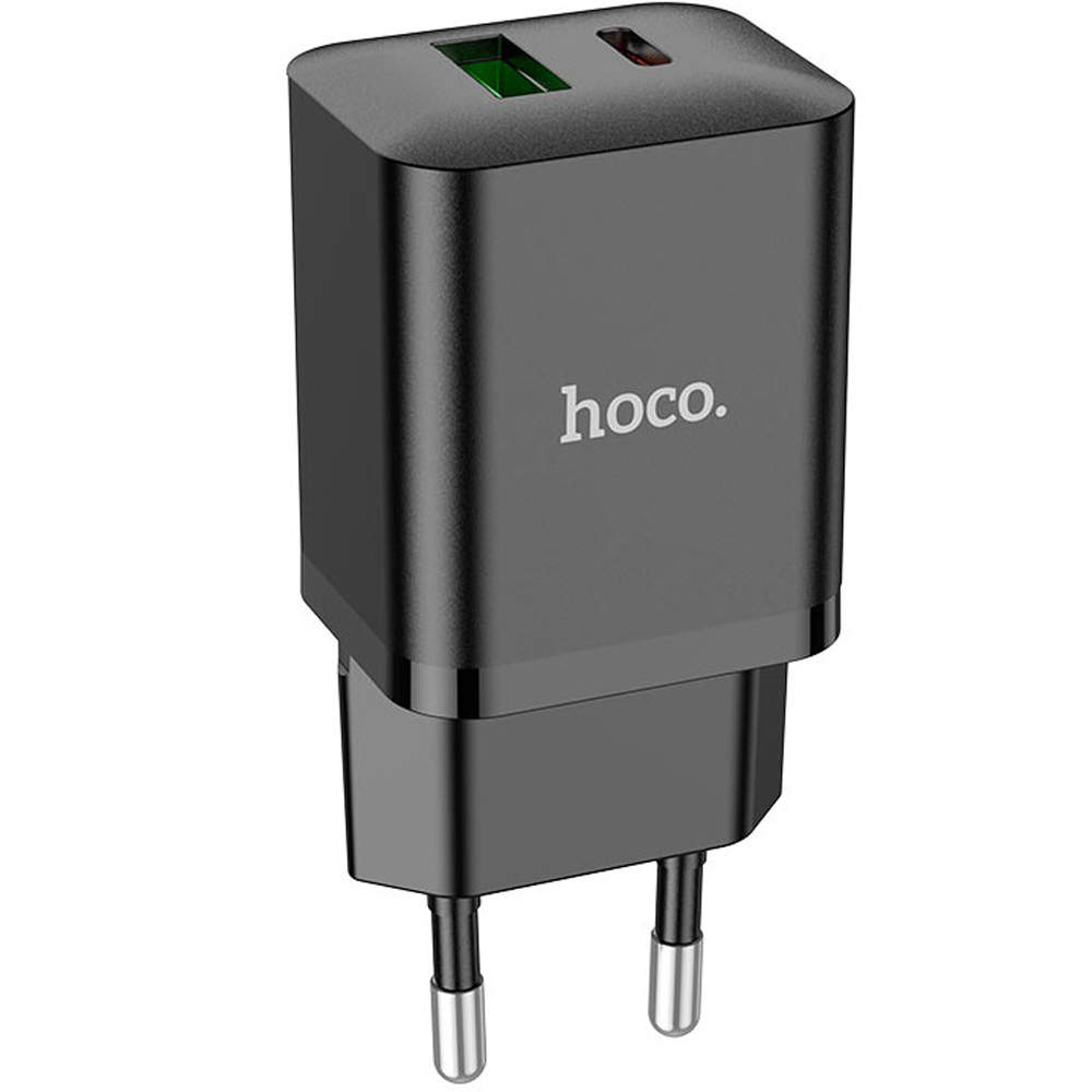 Зарядний пристрій HOCO N28 PD20W+QC3.0 Black (6931474783509) Тип мережевий зарядний пристрій