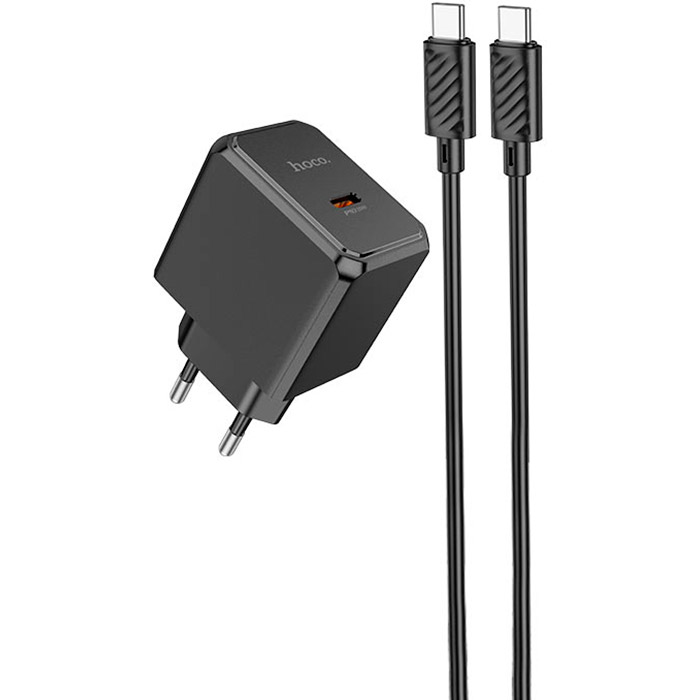 Сетевое зарядное устройство HOCO CS13A Ocean PD20W Charger Set Black (6942007603843) Тип сетевое зарядное устройство