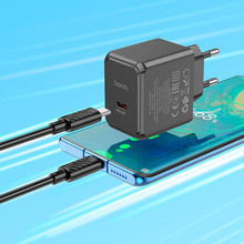 Сетевое зарядное устройство HOCO CS13A Ocean PD20W Charger Set Black (6942007603843)