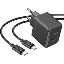 Сетевое зарядное устройство HOCO CS13A Ocean PD20W Charger Set Black (6942007603843)