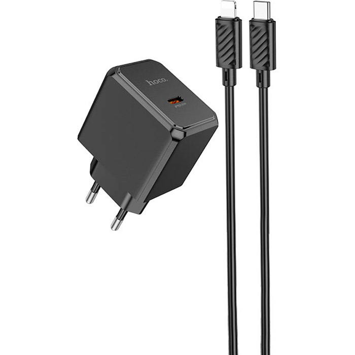 Зарядний пристрій HOCO CS13A Ocean PD20W Charger Set Black (6942007603829) Тип мережевий зарядний пристрій