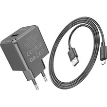 Сетевое зарядное устройство HOCO CS11A Ocean Charger Set 10.5W Black (6942007603584)