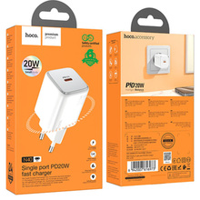 Мережевий зарядний пристрій HOCO N40 PD20W White (6942007616973)