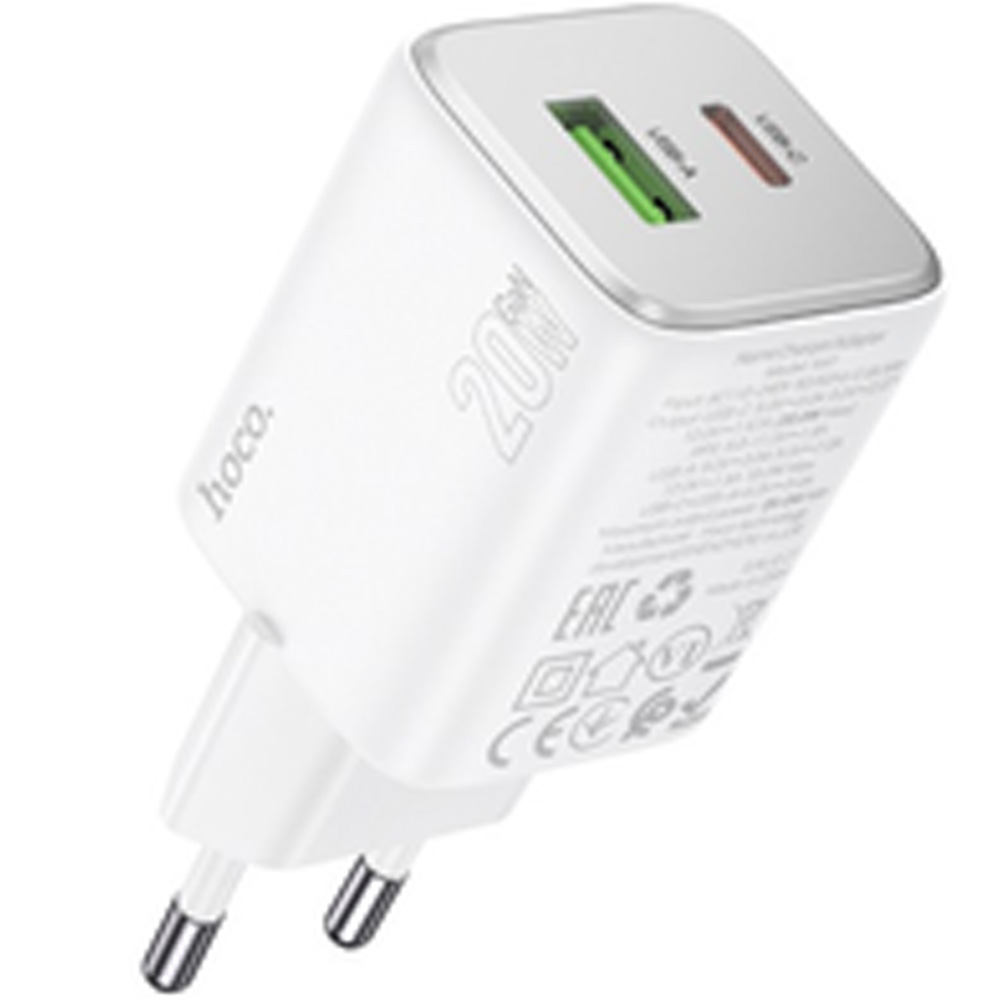 Мережевий зарядний пристрій HOCO N41 PD20W White (6942007617031)