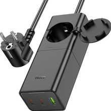 Зарядний пристрій HOCO NS4 PD65W Black (6942007617352)