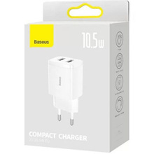 Зарядний пристрій BASEUS 10.5W White (CCXJ010202)