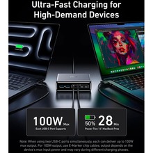 Сетевое зарядное устройство ANKER GaNPrime Charger 200W (4 USB-C + 2 USB-A) Black (A2683341)