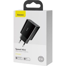 Сетевое зарядное устройство BASEUS Speed Mini 20W Black (CCFS-SN01)