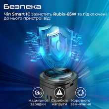 Зарядное устройство PROMATE Rubix-65W Black (rubix-65w.black)