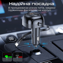 Автомобильное зарядное устройство PROMATE PowerDrive-RC65 62W Black (powerdrive-rc65)