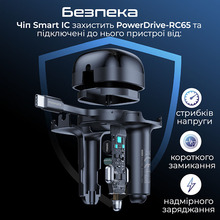 Автомобильное зарядное устройство PROMATE PowerDrive-RC65 62W Black (powerdrive-rc65)