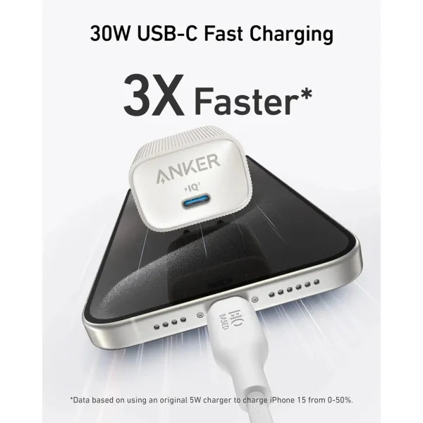 Замовити Зарядний пристрій ANKER PowerPort 511 Nano IV 30W White (A2337G21)