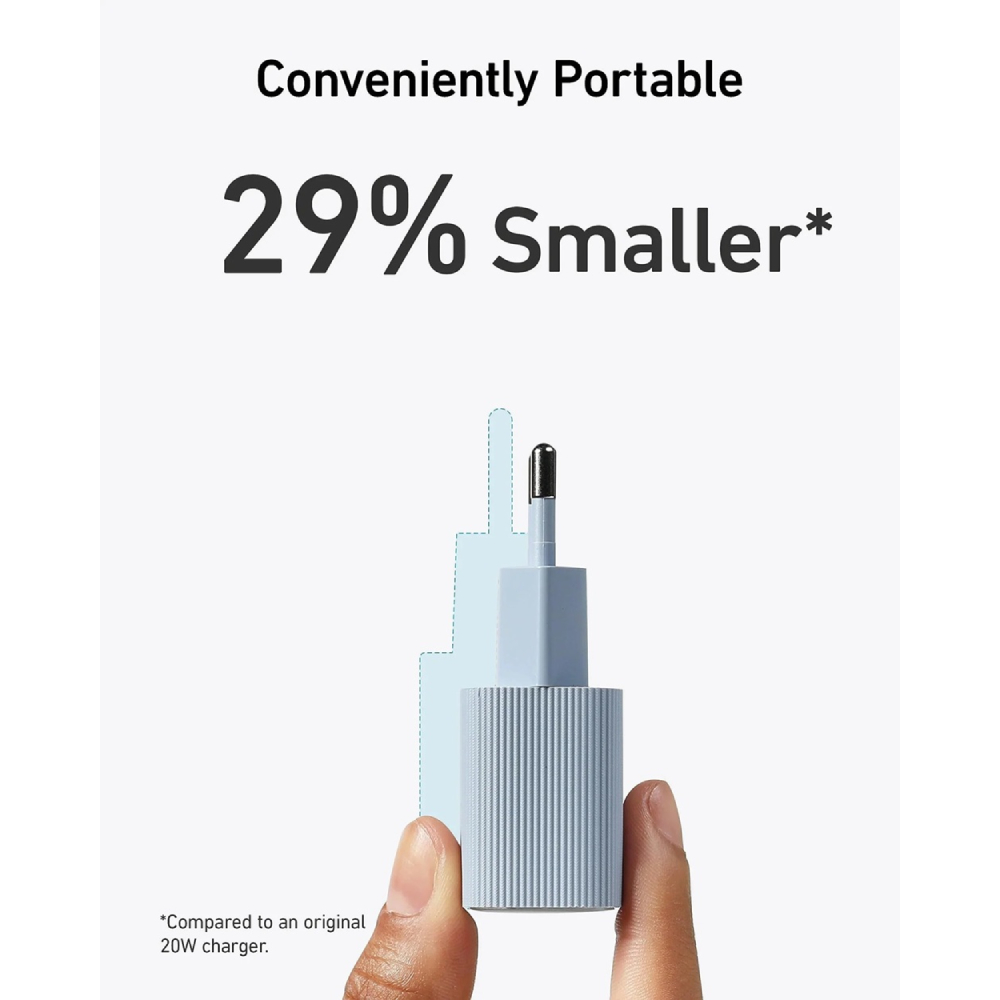 Зарядний пристрій ANKER PowerPort 511 Nano IV 30W White (A2337G21) Кабель відсутній