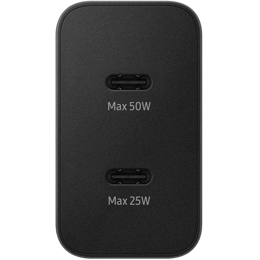 Зарядний пристрій SAMSUNG 50W Power Adapter Duo Black (EP-T5020XBEGEU) Кабель знімний