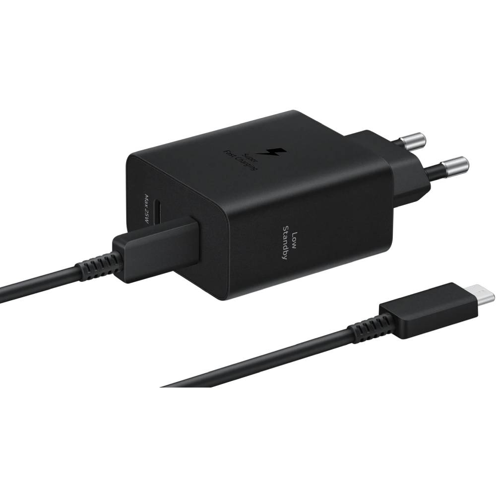 Зарядний пристрій SAMSUNG 50W Power Adapter Duo Black (EP-T5020XBEGEU) Зарядний пристрій SAMSUNG 50W Power Adapter Duo Black (EP-T5020XBEGEU)