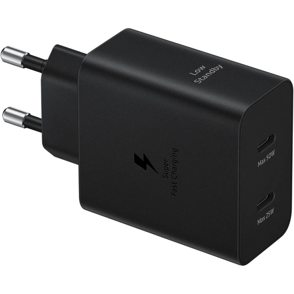 Зарядний пристрій SAMSUNG 50W Power Adapter Duo Black (EP-T5020XBEGEU) Потужність 50