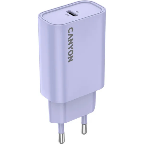 Сетевое зарядное устройство CANYON OnCharge 30CL 30W Purple (CNE-CHA30CLPU) Мощность 30