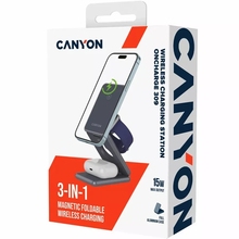 Беспроводное зарядное устройство CANYON OnCharge 309 3в1 Dark Gray (CNS-WCS309M)