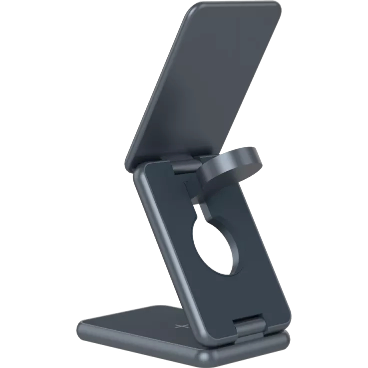Внешний вид Беспроводное зарядное устройство CANYON OnCharge 309 3в1 Dark Gray (CNS-WCS309M)
