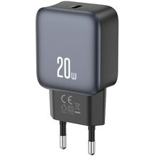 Сетевое зарядное устройство XO L153 20W PD Single port USB-C Black