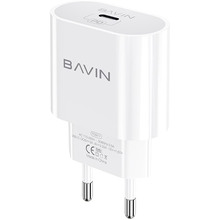 Зарядний пристрій Bavin PC851Y PD 20W Type-C White (C-PC851Y-W)