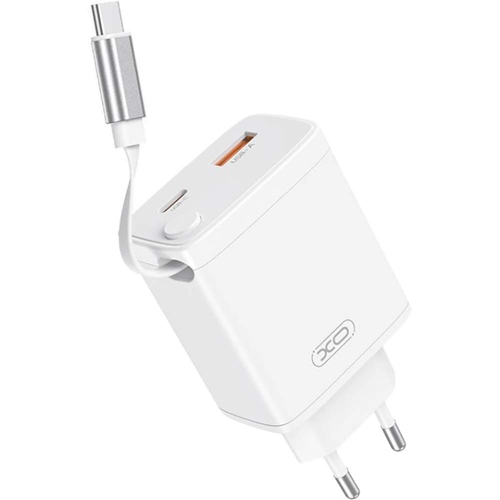 Сетевое зарядное устройство XO 30W Nitride Fast Charger White (XO-CE31) Мощность 30