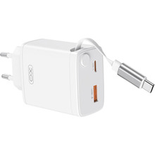 Сетевое зарядное устройство XO 30W Nitride Fast Charger White (XO-CE31)