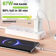 Мережевий зарядний пристрій XIAOMI 67W HyperCharge Type-A White (BHR07SKEU)