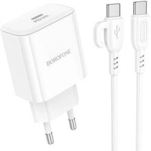 Сетевое зарядное устройство BOROFONE BA81A PD20W White (6941991108204)