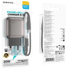 Сетевое зарядное устройство BOROFONE BAS54A PD20W Black (6941991116209)