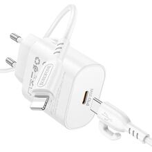 Сетевое зарядное устройство BOROFONE BA82A PD25W White (6941991112263)