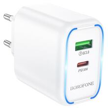 Сетевое зарядное устройство BOROFONE BA89A PD30W White (6941991119361)