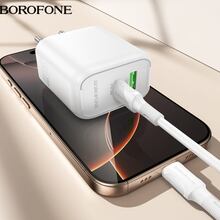 Сетевое зарядное устройство BOROFONE BA89A PD30W White (6941991119361)