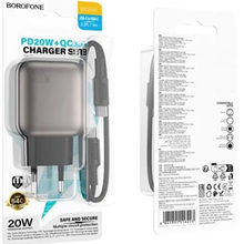 Зарядний пристрій BOROFONE BAS54A PD20W Black (6941991116216)