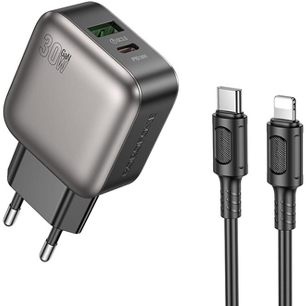 Сетевое зарядное устройство BOROFONE BAS55A PD30W Black ()