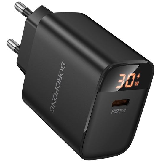 Сетевое зарядное устройство BOROFONE BA97A PD30W Black (6941991120480)
