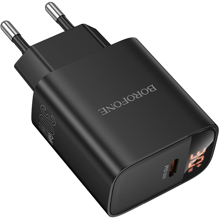 Сетевое зарядное устройство BOROFONE BA97A PD30W Black (6941991120480) Тип сетевое зарядное устройство