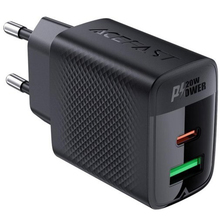 Сетевое зарядное устройство ACEFAST A78 PD20W GaN charger Black (6974316283256)
